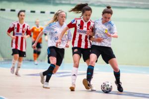 Mecz pierwszej ligi futsalu kobiet: Tarnovia - Respekt Myślenice